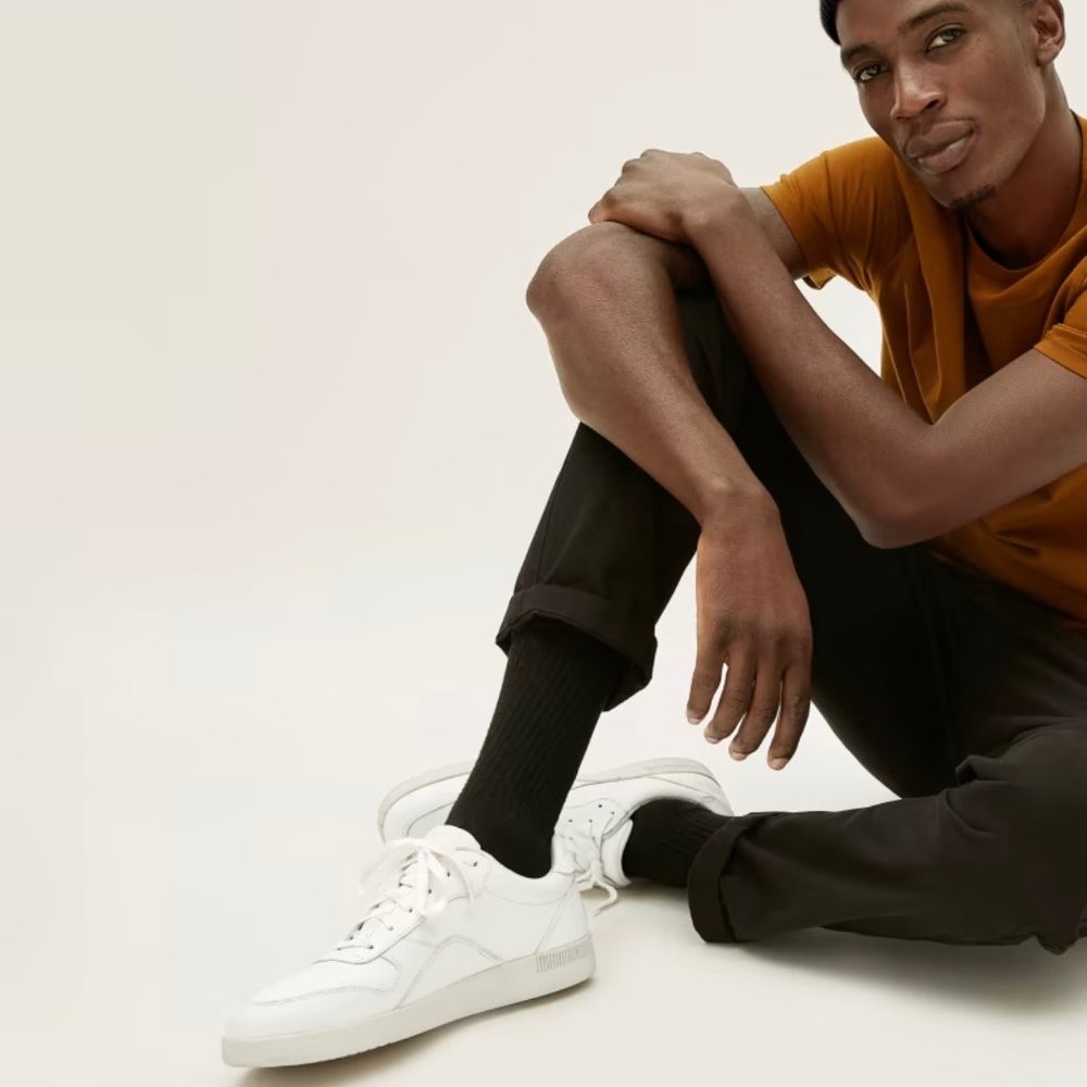 New Everlane The Re Leather Court Sneaker White mens 11.5  womens 13.5